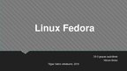 Prezentācija 'Operētājsistēma Linux Fedora', 1.