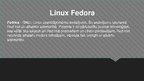 Prezentācija 'Operētājsistēma Linux Fedora', 5.