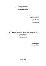 Referāts 'Polietilēnteraftalāta pudeļu depozīta ieviešanas iespējas un problēmas', 1.