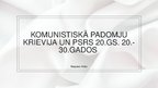 Prezentācija 'Komunistiskā Padomju Krievija un PSRS', 1.