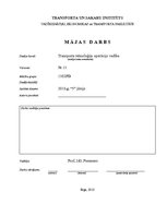 Paraugs 'Transporta tehnoloģiju operāciju vadība', 1.