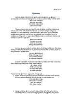 Eseja 'Ģimene latviešu tautas folklorā', 1.