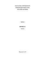 Referāts 'Romuls', 1.