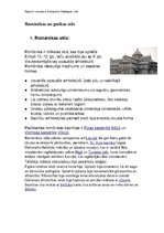 Konspekts 'Romānikas un gotikas stils', 1.