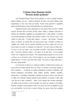 Eseja 'Ciešanu tēma J.N.Ramaņa darbā "Krusta skolas grāmata"', 1.