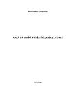 Referāts 'Mazā un vidējā uzņēmējdarbība Latvijā', 1.