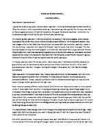 Eseja 'The Moment When I Was Born. Je suis nee en bon moment', 1.