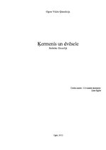 Referāts 'Ķermenis un dvēsele', 1.