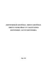 Konspekts 'Ekonomika', 1.