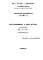Konspekts 'Patērētāju rīcība tirgū un galējais derīgums', 1.