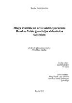 Referāts 'Miega kvalitāte', 1.