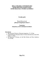 Konspekts 'Integrācijas procesa izaicinājumi mūsdienās', 1.