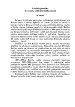 Konspekts 'Trīs Baltijas valstu ekonomiski politiskais salīdzinājums', 1.