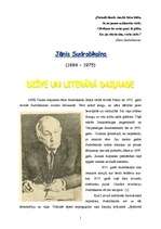 Referāts 'Jānis Sudrabkalns - biogrāfija un literārā daiļrade (dzejas analīze)', 1.