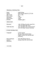 Paraugs 'Curriculum Vitae ', 1.