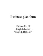 Konspekts 'The Market of English Books "English Delight"', 1.