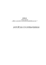 Eseja 'Intuīcija un intraversija', 1.