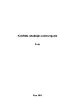 Eseja 'Konflikta situācijas raksturojums', 1.