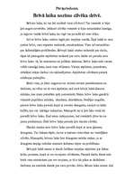 Eseja 'Brīvā laika nozīme cilvēka dzīvē', 1.