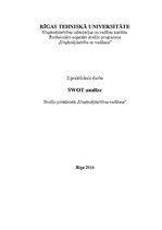 Paraugs 'Analīze uzņēmumam', 1.