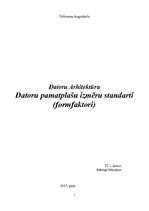 Referāts 'Datoru pamatplašu izmēru standarti', 1.