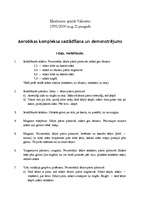 Konspekts 'Aerobikas kompleksa sastādīšana un demonstrējums', 1.