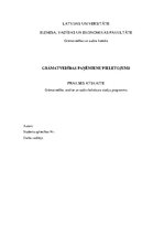 Prakses atskaite 'Grāmatvedības paņēmienu pielietojums', 1.