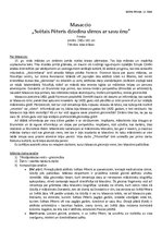 Konspekts 'Agrīnas renesanses mākslinieka gleznas analīze. Masaccio', 1.