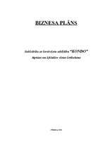 Biznesa plāns 'SIA "Kondo"', 1.
