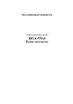 Referāts 'Kolonnas ēģiptiešu arhitektūrā', 1.