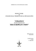 Referāts 'Strategy for the Integration into the European Union', 1.