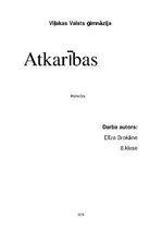 Referāts 'Atkarības', 1.