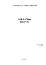 Referāts 'Frīdrihs Nīče "Pārcilvēks"', 1.