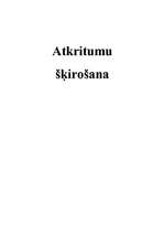 Referāts 'Atkritumu šķirošana', 1.