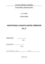 Referāts 'Pamatlīdzekļu uzskaites analīze uzņēmumā SIA "E"', 1.