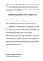 Referāts '1990. un 1995.gada likumu par reliģiskajām organizācijām salīdzinājums', 2.