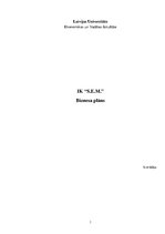 Biznesa plāns 'Biznesa plāns', 1.