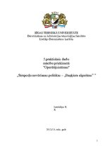 Paraugs 'Strupceļu novēršanas politika', 1.