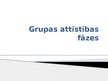 Prezentācija 'Grupas attīstības fāzes', 1.