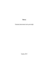 Referāts 'Stress, bailes dusmas', 1.