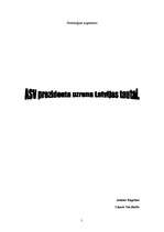 Konspekts 'ASV prezidenta vizīte Latvijā', 1.