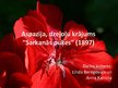 Prezentācija 'Aspazijas dzejoļu krājuma "Sarkanās puķes" analīze', 1.