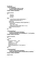 Konspekts 'Programmēšana I', 1.