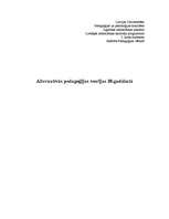 Referāts 'Alternatīvās pedagoģijas teorijas 20.gadsimtā', 1.