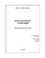 Referāts 'Karlosa Kastaņedas 13 gadi maģijā', 1.