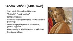 Prezentācija 'Mākslas stili, ievērojamākie mākslinieki un viņu darbi', 8.