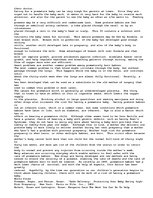 Eseja 'Premature Infancy', 2.