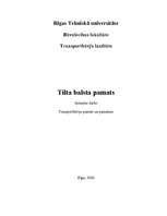 Referāts 'Tilta balsta pamats ', 1.