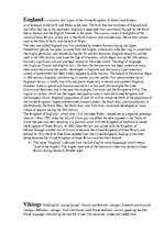 Konspekts 'Culture in England', 1.