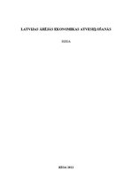 Eseja 'Latvijas ārējās ekonomikas atveseļošanās', 1.